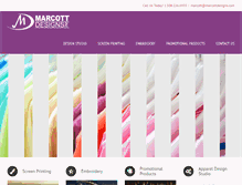 Tablet Screenshot of marcottdesign.com